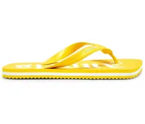 Flip-Flops mit Logo-Print - Gelb
