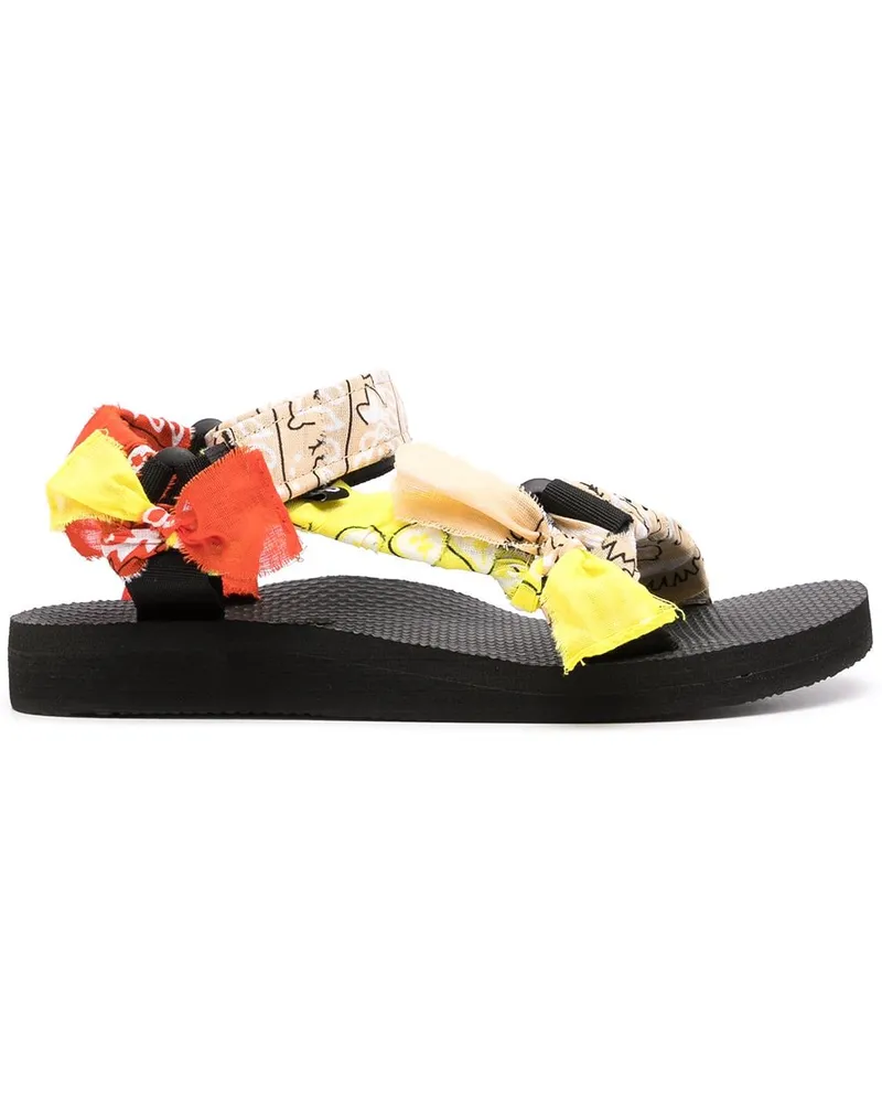 Arizona Love Trekky Sandalen mit Bandana-Print Schwarz