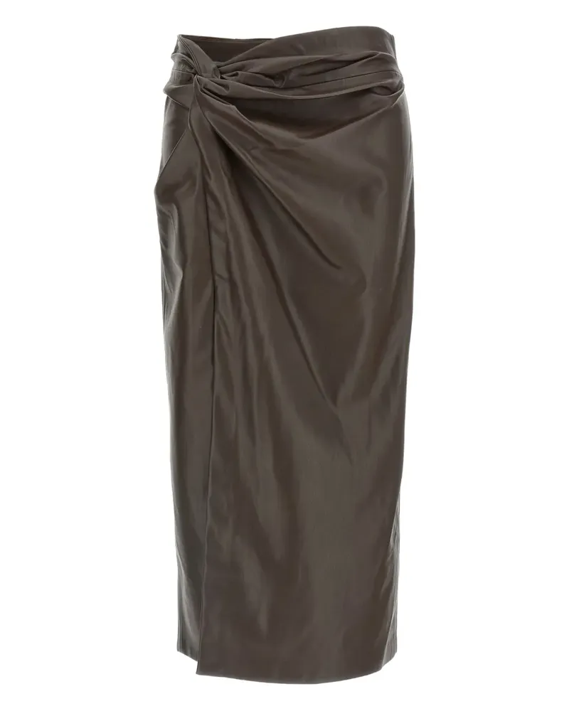 L'Agence Lilou midi skirt - Braun Braun