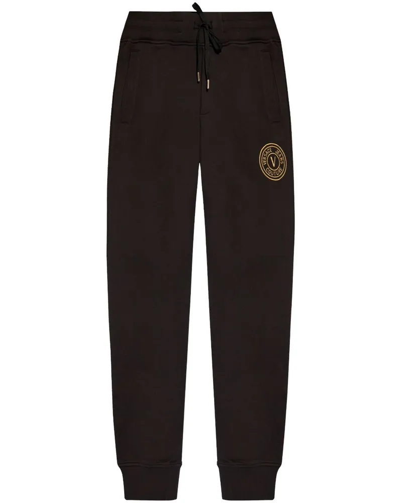 Versace Jeans V-Emblem Jogginghose - Schwarz Schwarz