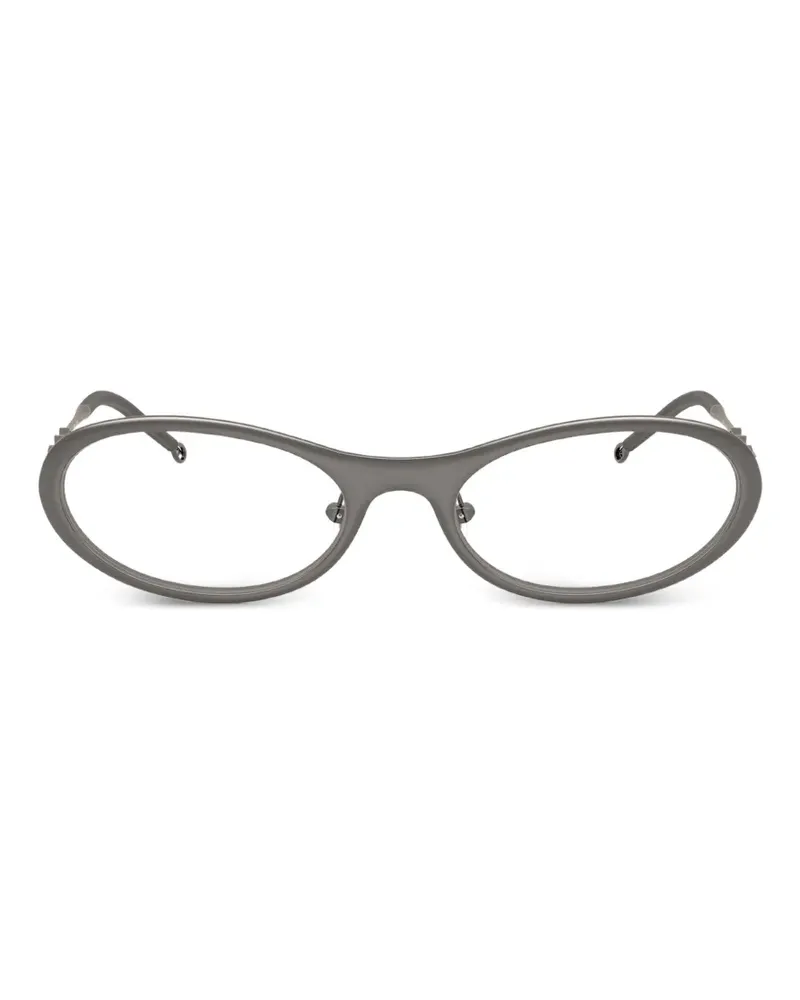 Diesel Brille mit geometrischem Gestell - Grau Grau