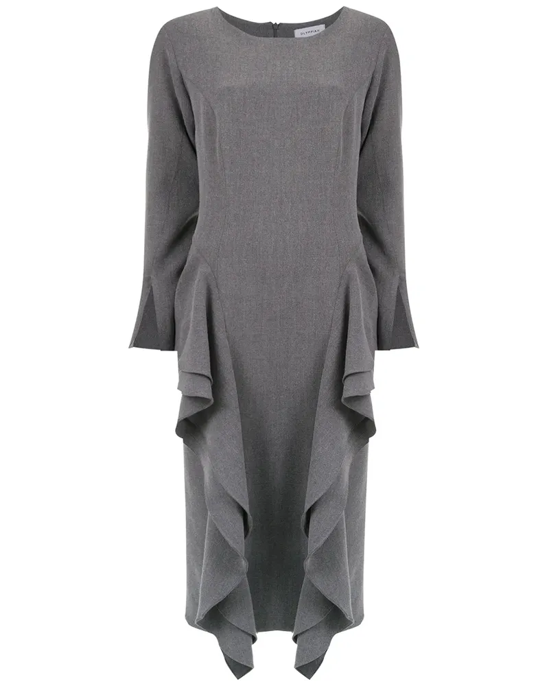 OLYMPIAH Chipre' Midikleid - Grau Grau