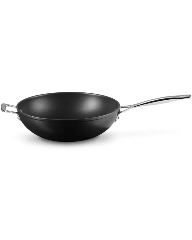 Le Creuset Wok-Bratpfanne mit Antihaftbeschichtung (30cm) - Schwarz Schwarz