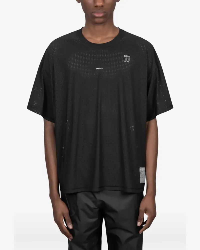 Satisfy crew-neck T-shirt - Schwarz Schwarz