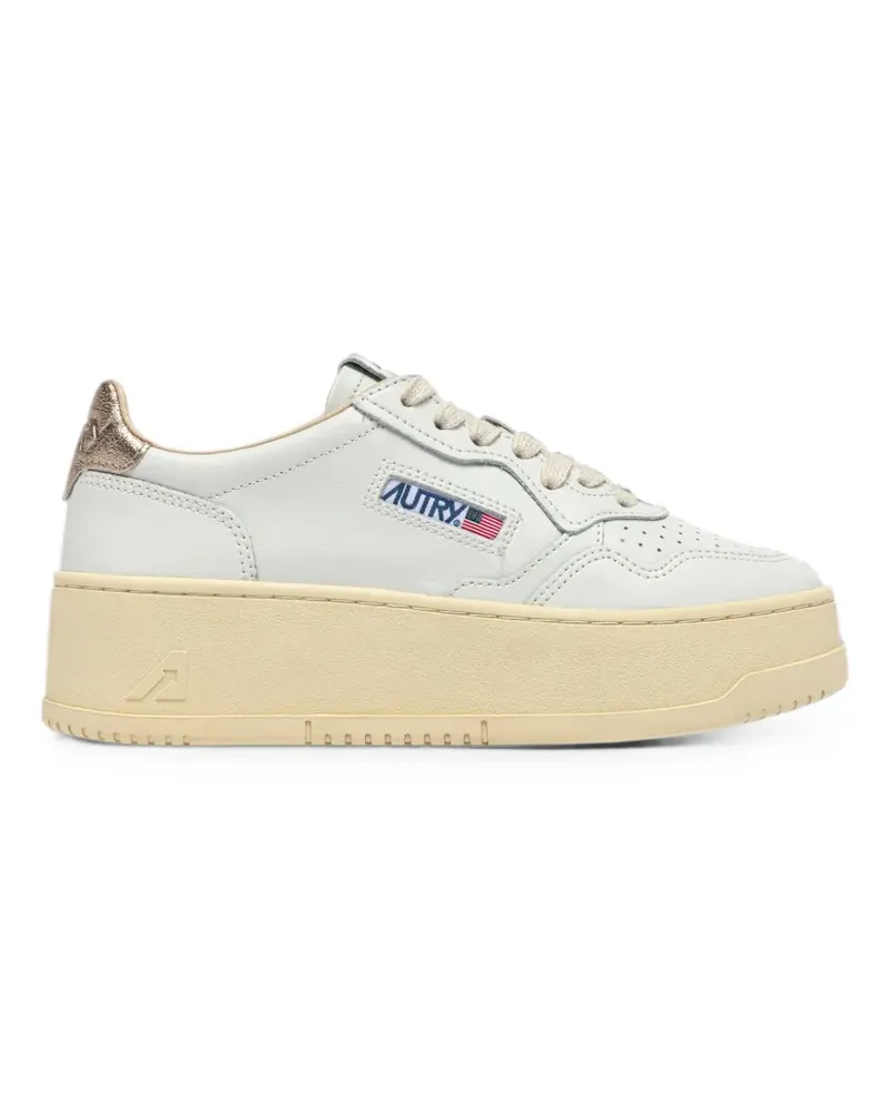 AUTRY platform leather sneakers - Weiß Weiß