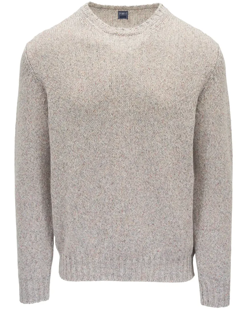 Fedeli Pullover mit Rundhalsausschnitt - Nude Nude