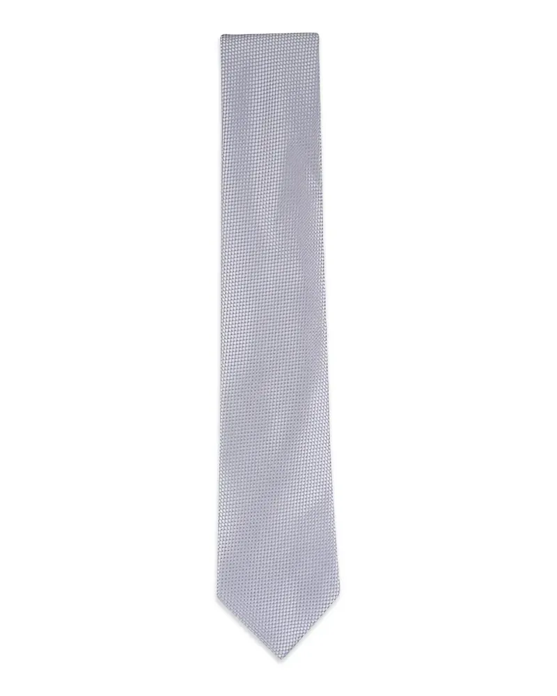Ermenegildo Zegna silk-jacquard tie - Grau Grau