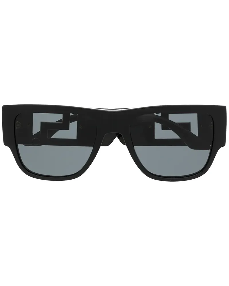 Versace Sonnenbrille mit Oversized-Gestell - Schwarz Schwarz