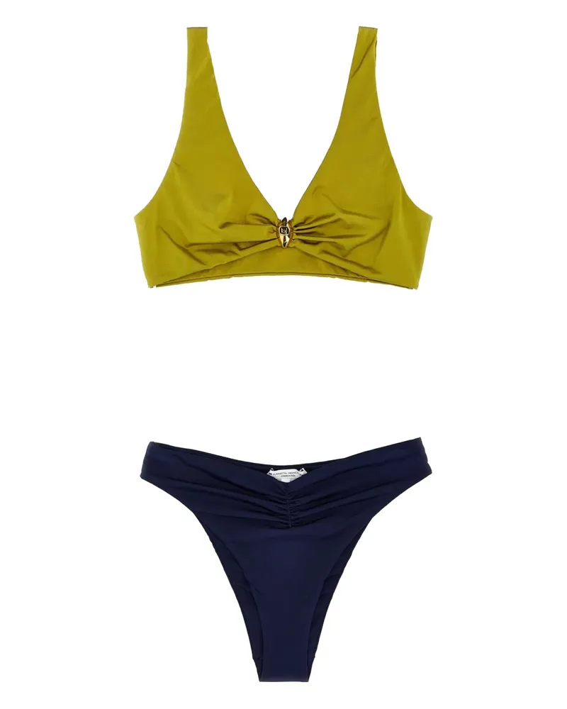 Elisabetta Franchi Zweifarbiger Bikini - Grün Grün
