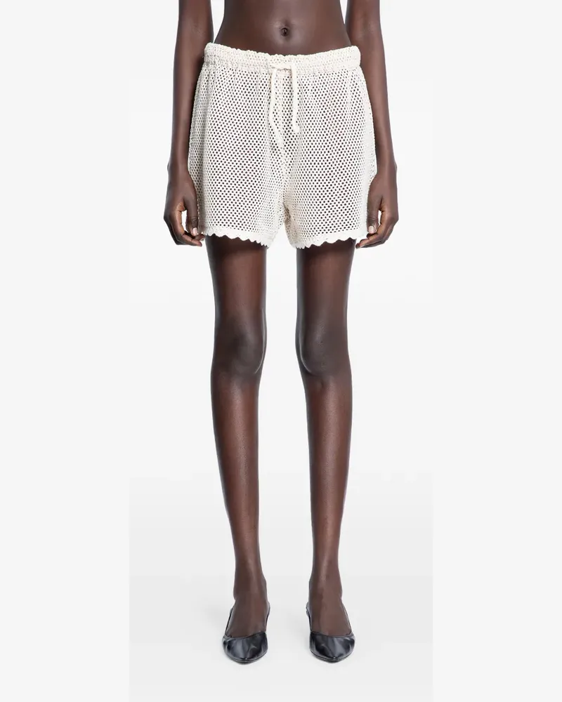 Sea crochet shorts - Weiß Weiß