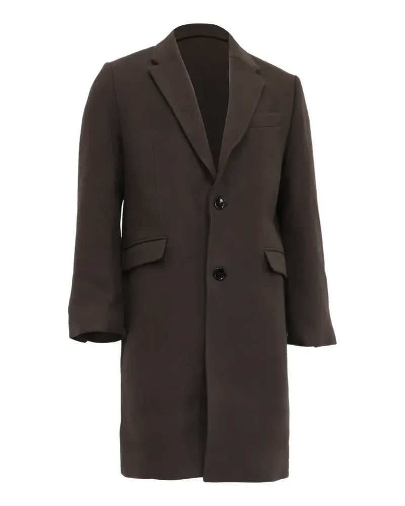 AMI Paris single-breasted coat - Braun Braun