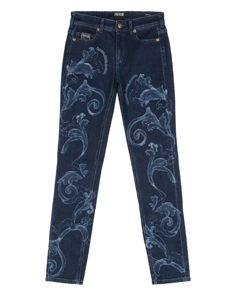 Versace Jeans Jeans mit Barockmotiv - Blau Blau