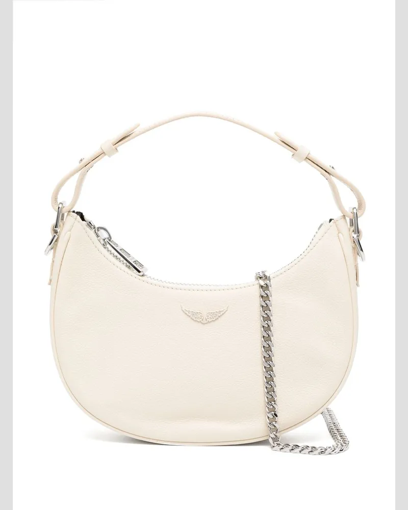 Zadig & Voltaire Schultertasche mit Flügel-Schild - Nude Nude