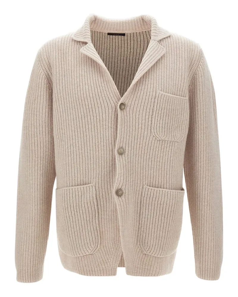 Fay Cardigan mit aufgesetzter Tasche - Nude Nude