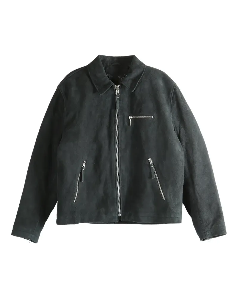 Stüssy zip suede jacket - Grau Grau