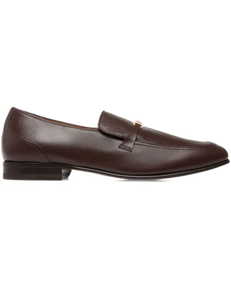 Bally Loafer mit Logo-Schild - Braun Braun