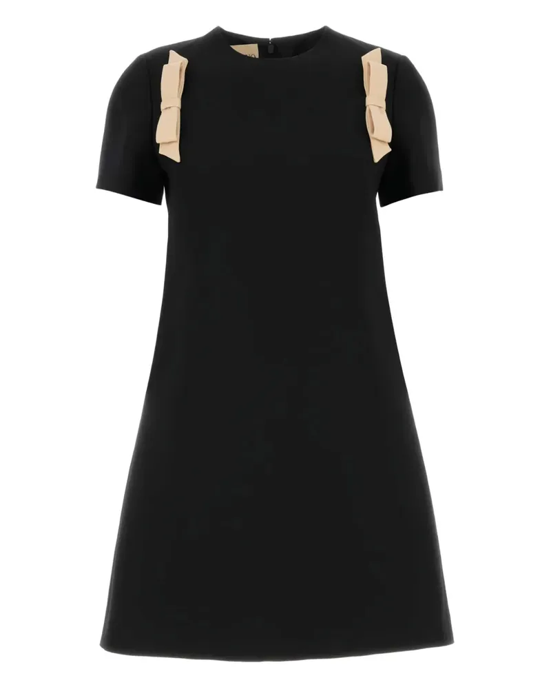 Valentino Garavani Kleid aus Krepp mit Schleife - Schwarz Schwarz