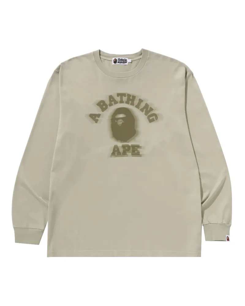 BAPE Klassisches Langarmshirt - Nude Nude