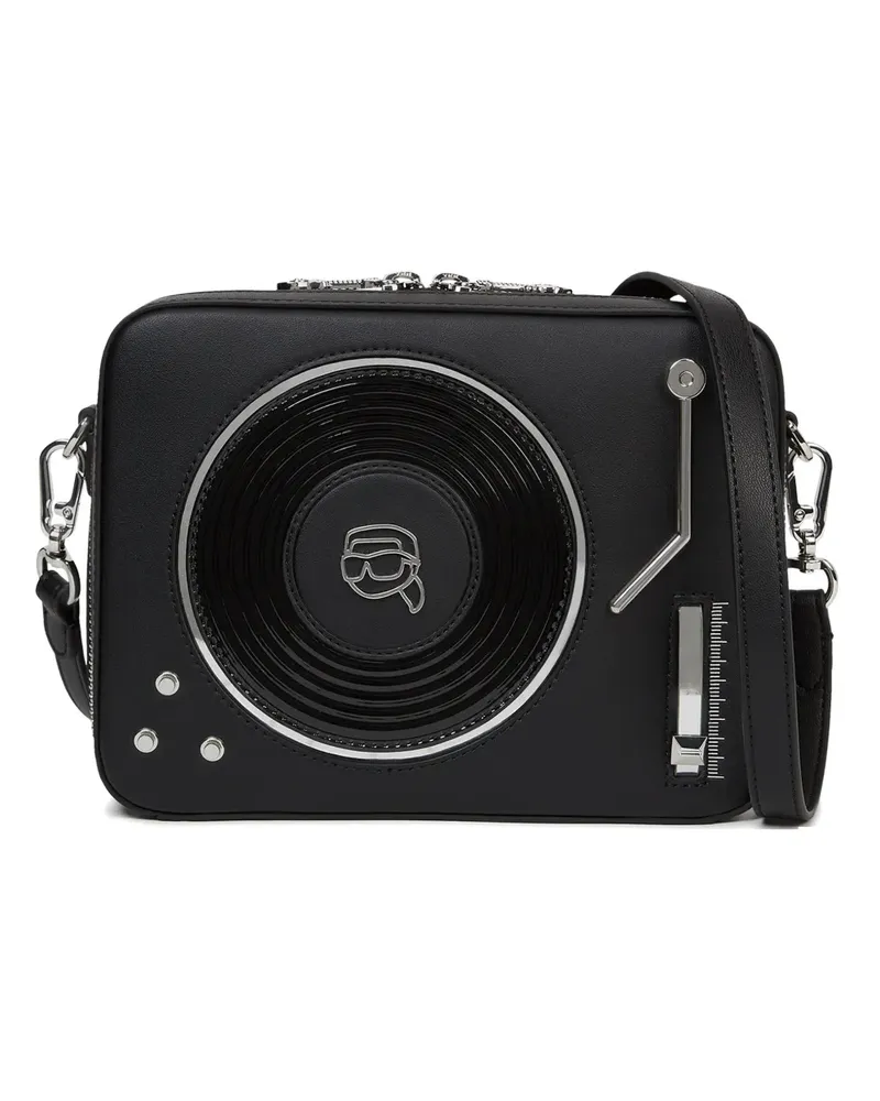 Karl Lagerfeld Ikon record player crossbody bag - Schwarz Schwarz