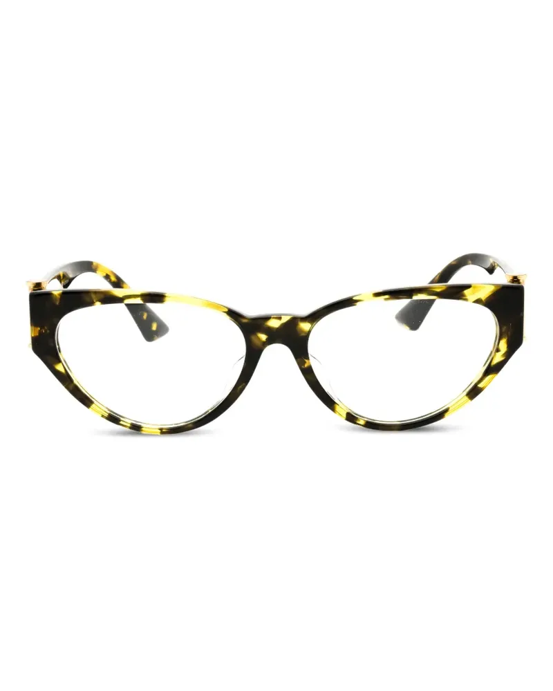 Versace Cat-Eye-Brille in Schildpattoptik - Schwarz Schwarz