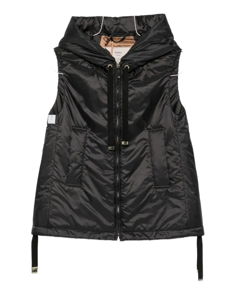 Max Mara The Cube Kapuzenweste - Schwarz Schwarz