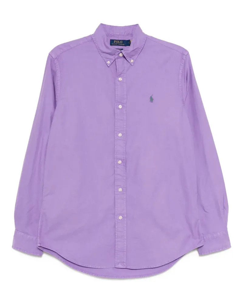 Ralph Lauren Stückgefärbtes Oxford-Hemd - Violett Violett
