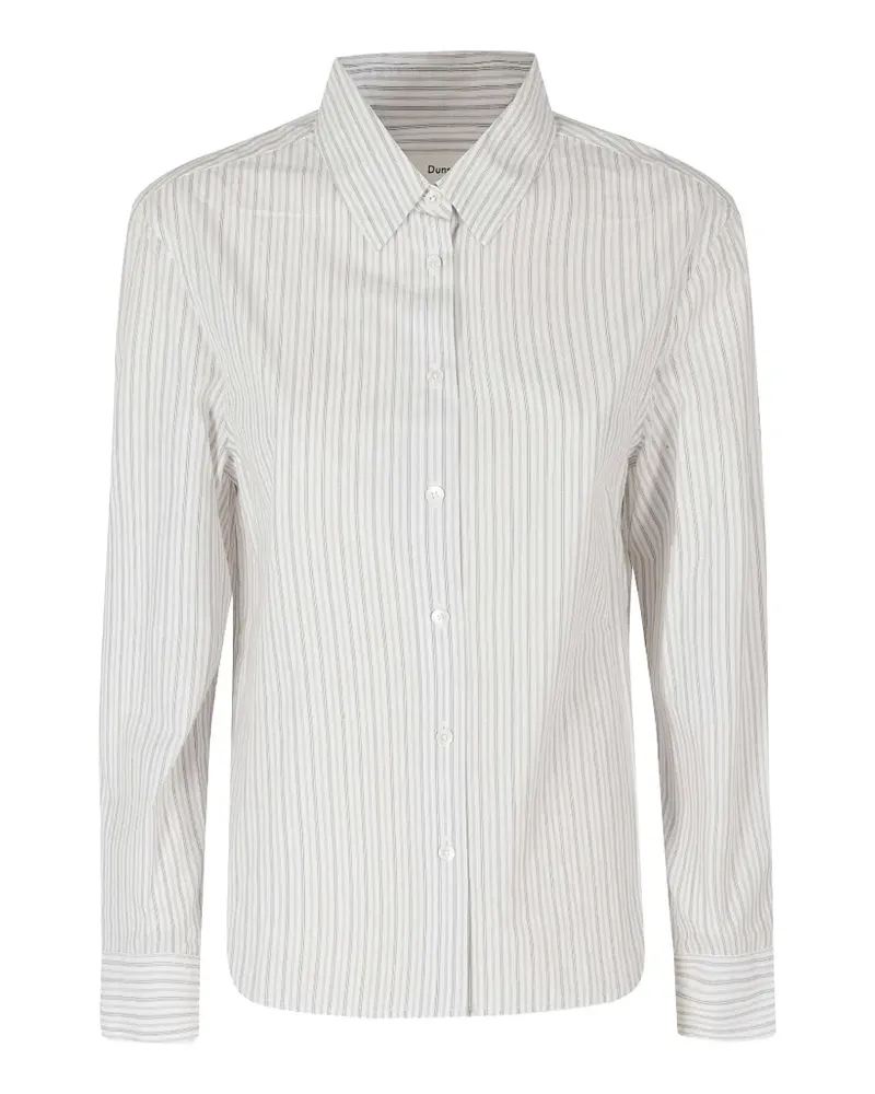 Dunst striped long-sleeve shirt - Weiß Weiß