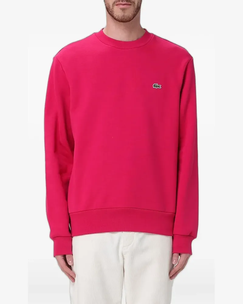 Lacoste logo-patch sweatshirt - Rosa Rosa