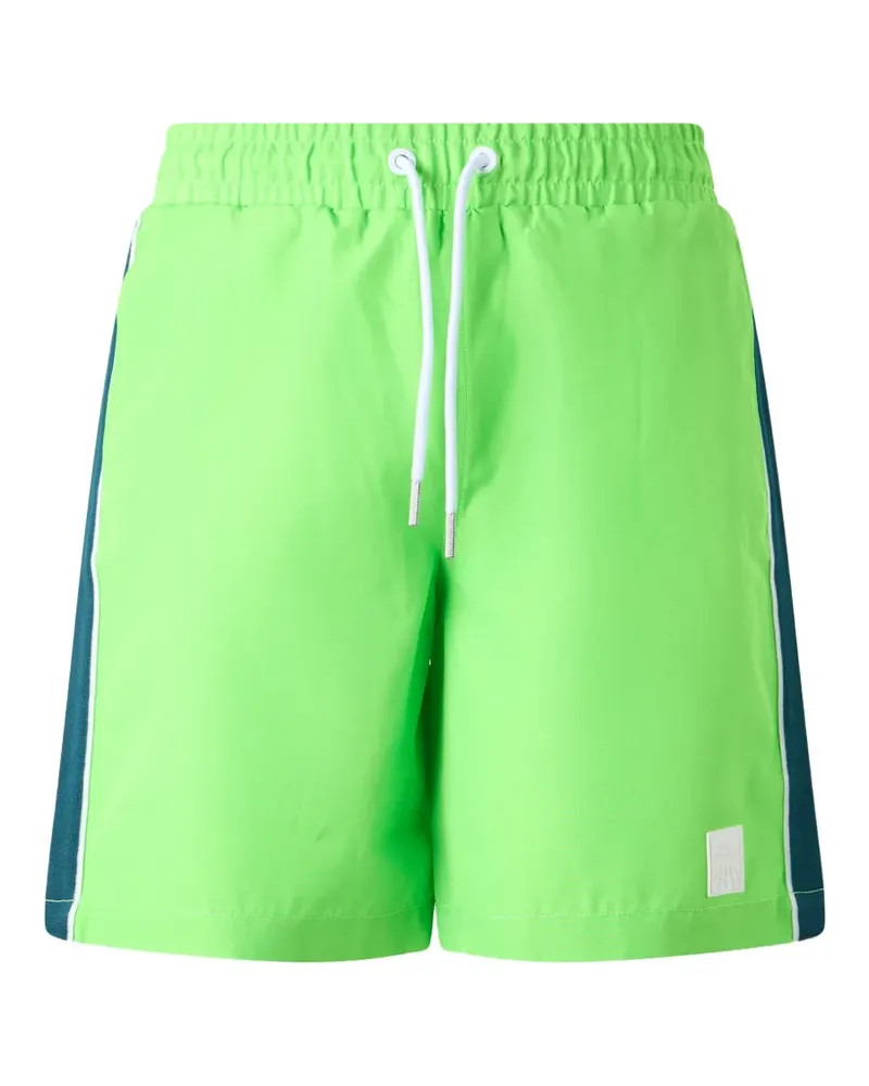 Diesel drawstring-waistband side-stripe shorts - Grün Grün