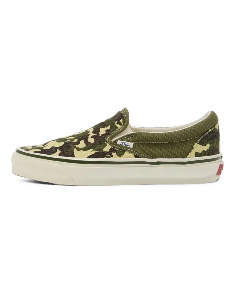 Vans LX Classic Slip-On-Sneakers mit Camouflage-Print - Grün Grün