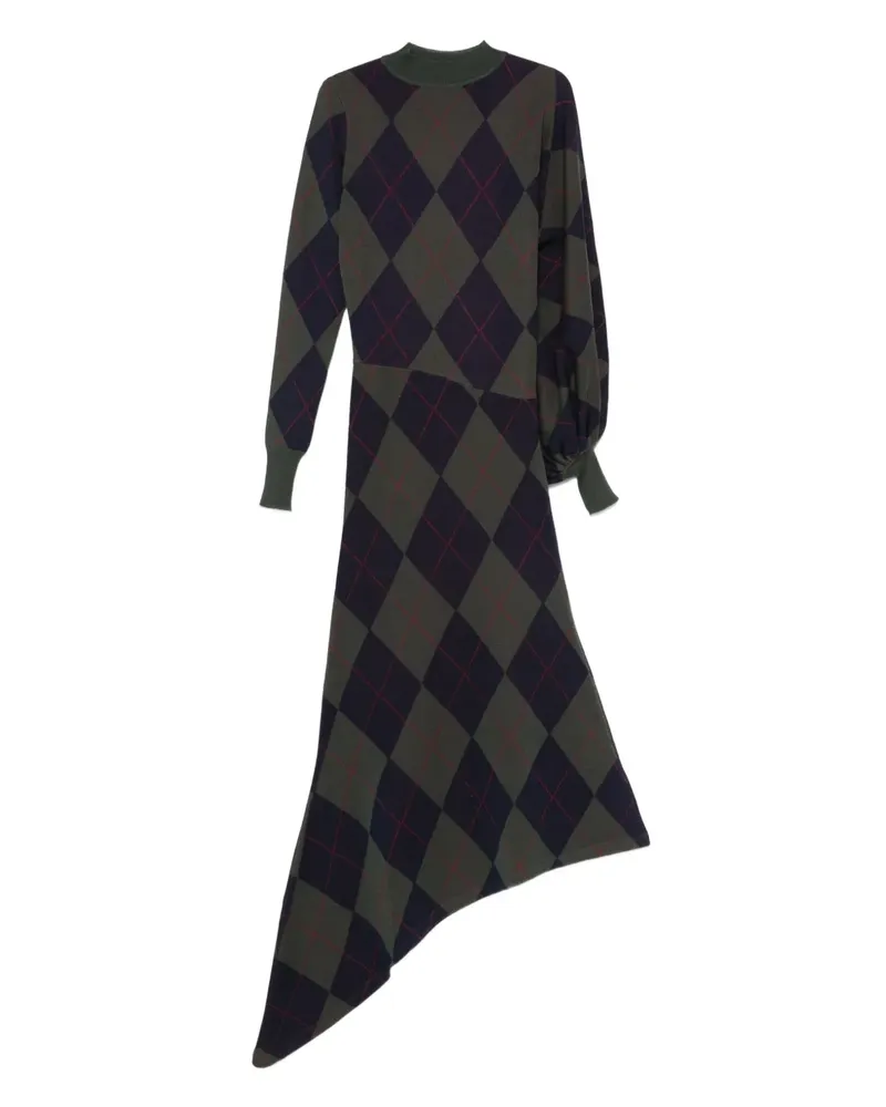 A.W.A.K.E. Asymmetrisches Kleid - Blau Blau