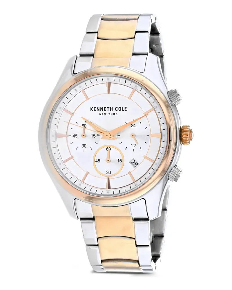 Kenneth Cole Chronograph Date Armbanduhr 45,5mm - Weiß Weiß