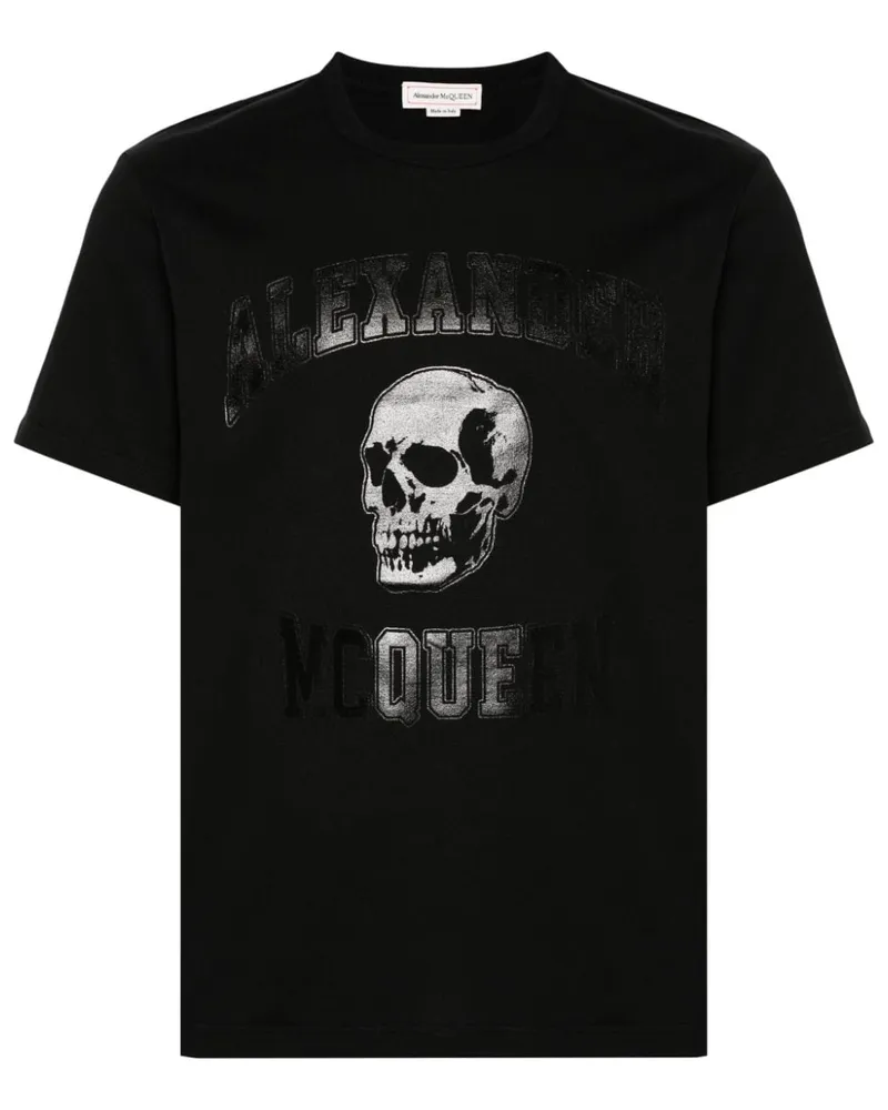 Alexander McQueen T-Shirt mit Logo-Print - Schwarz Schwarz
