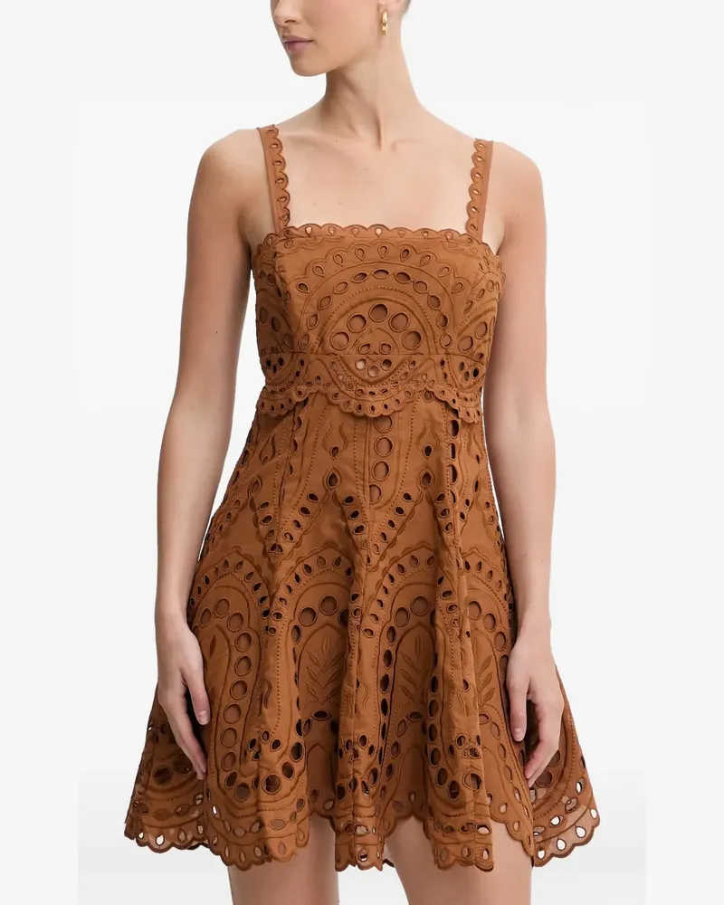 Charo Ruiz Zeph Kleid mit Cut-Out - Braun Braun