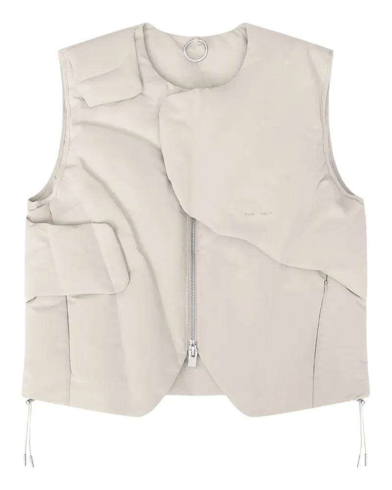 Heliot Emil Gefütterte Weste im Layering-Look - Nude Nude