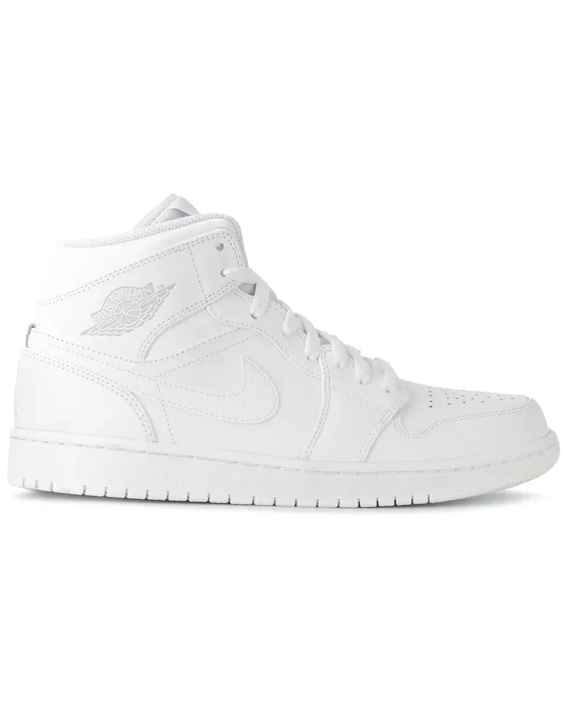 Nike Air Jordan 1 Mid' Sneakers - Weiß Weiß