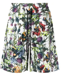 MAUNA KEA Joggingshorts mit Blumen-Print Weiß