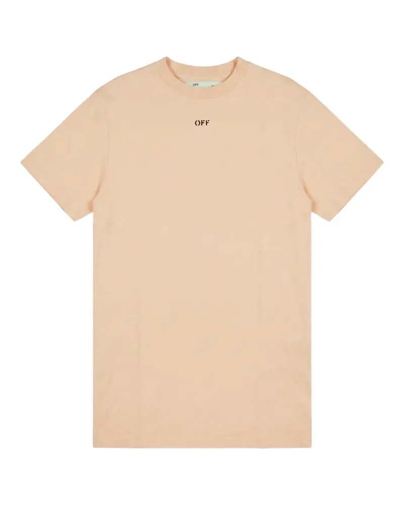 OFF-WHITE T-Shirt mit Logo-Print - Nude Nude