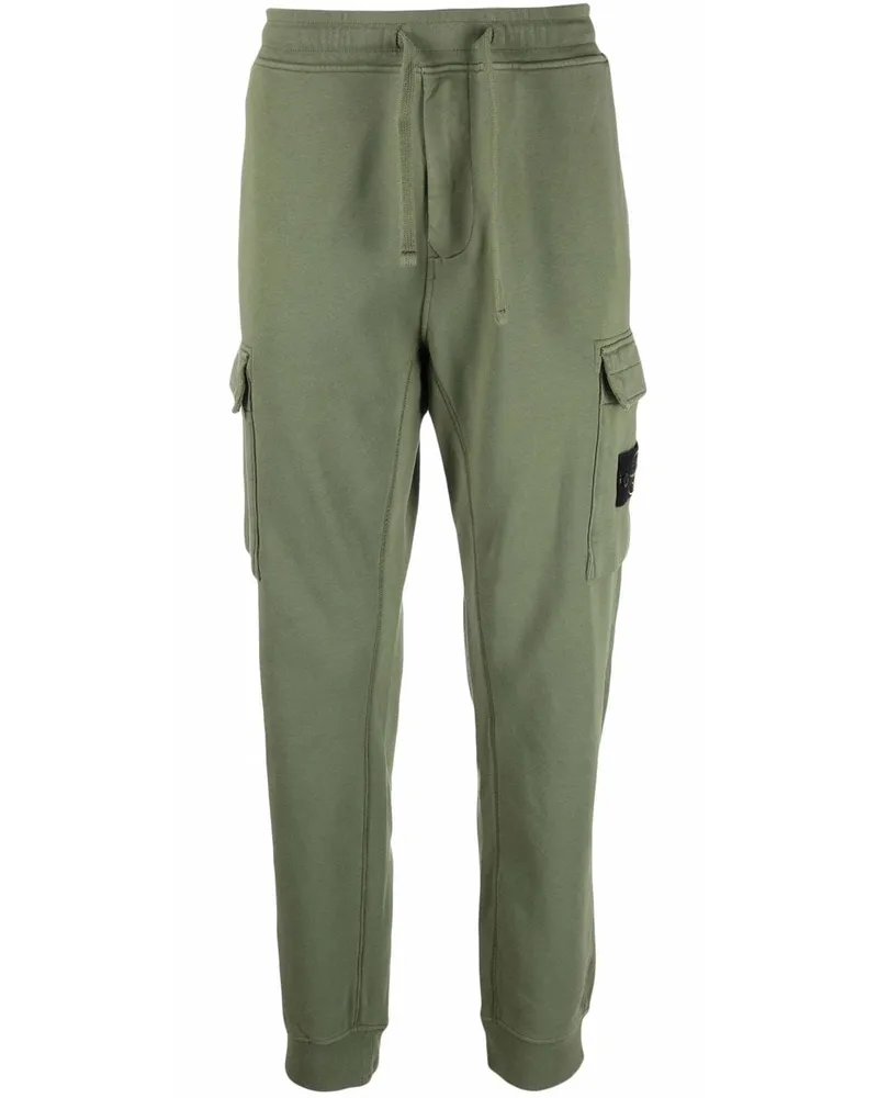 Stone Island Jogginghose mit Kompass-Patch - Grün Grün