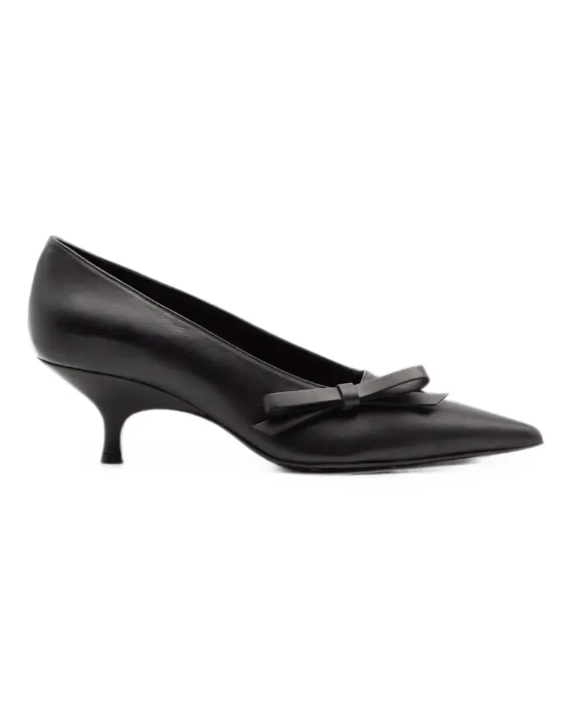 Gia Borghini Oli bow-detail pumps - Schwarz Schwarz