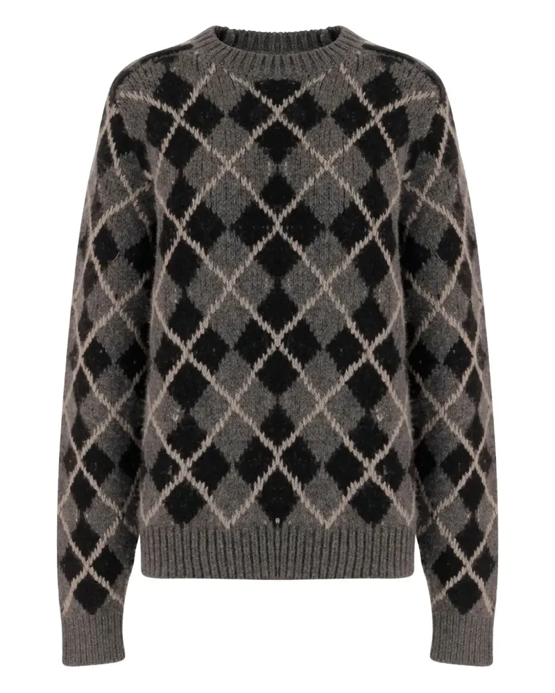KHAITE geometric-pattern sweater - Grau Grau