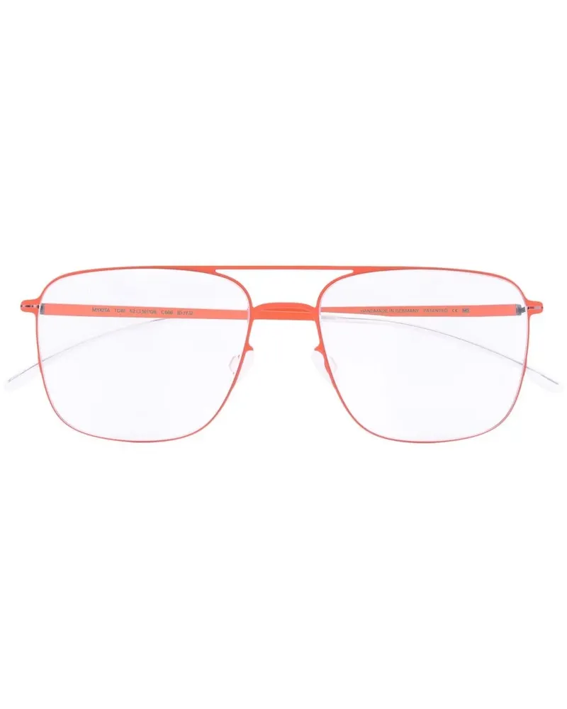 Mykita Brille mit eckigem Gestell - Orange Orange