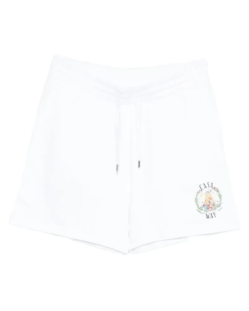 Casablanca Paris Casa Way Shorts - Weiß Weiß
