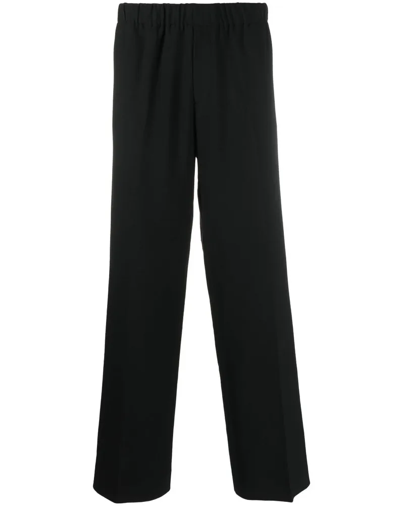 Sandro Weite Hose mit Stretchbund - Schwarz Schwarz