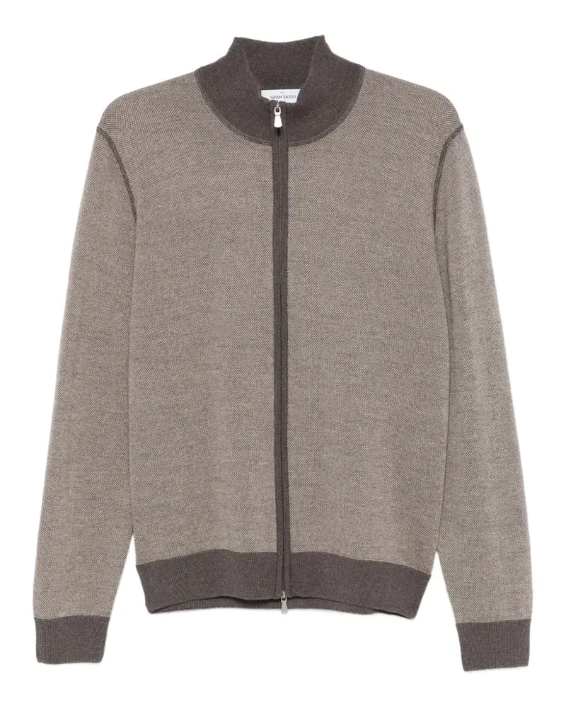 Gran Sasso zip-fastening cardigan - Braun Braun