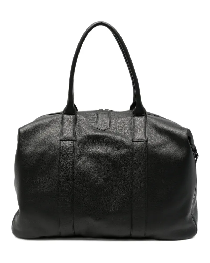 Canali Reisetasche aus gekörntem Leder - Schwarz Schwarz