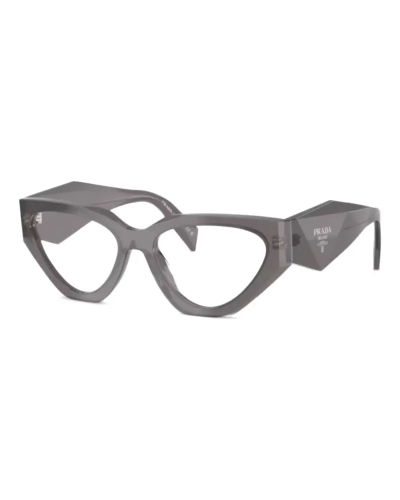 Prada Brille mit geometrischem Gestell - Grau Grau