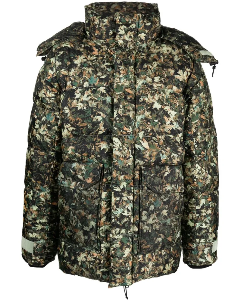 The North Face Gefütterte 73 Jacke mit Blatt-Print - Grün Grün