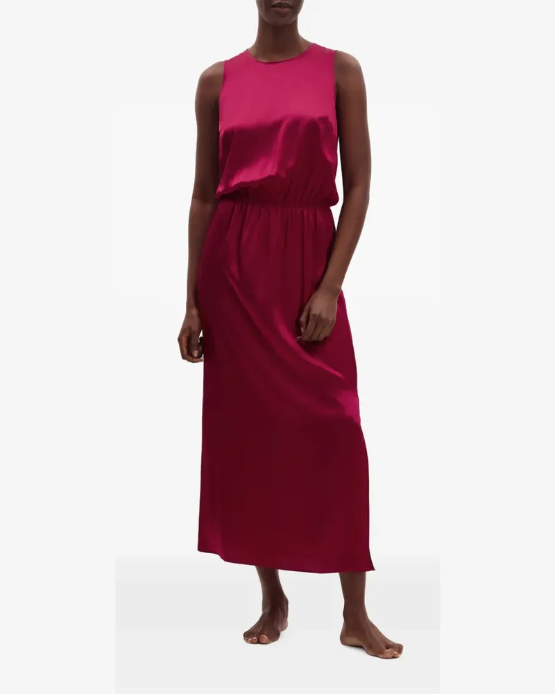 Eres Binôme sleeveless silk maxi dress - Rosa Rosa