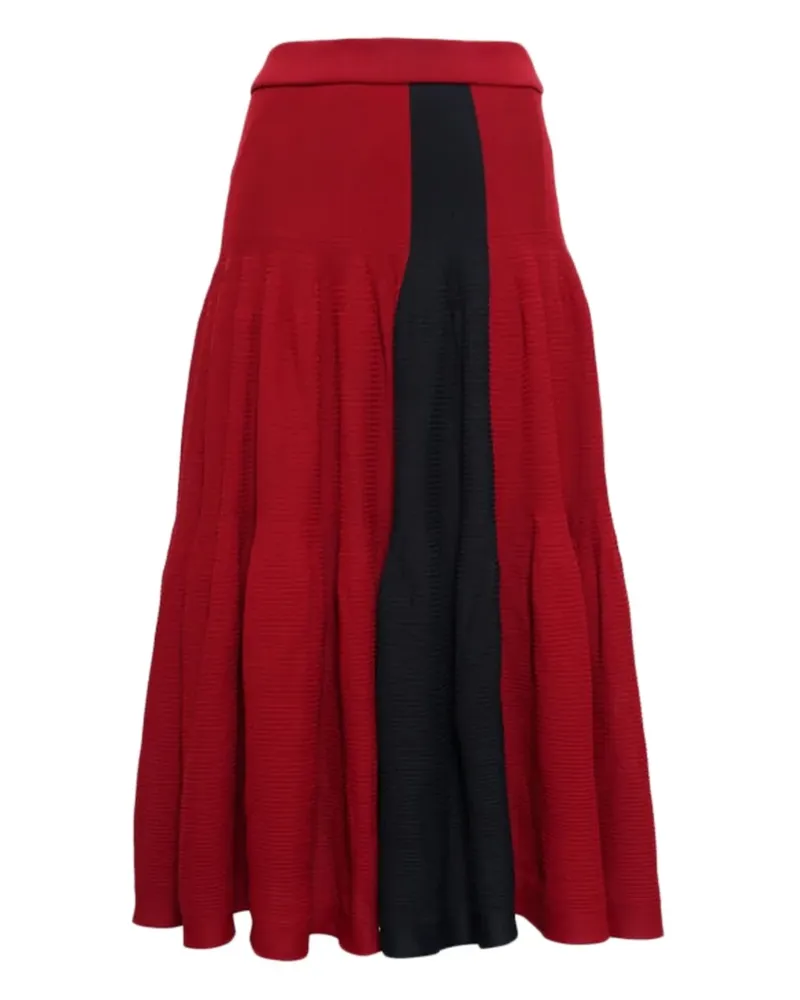 CFCL Cascades pleated midi skirt - Rot Rot